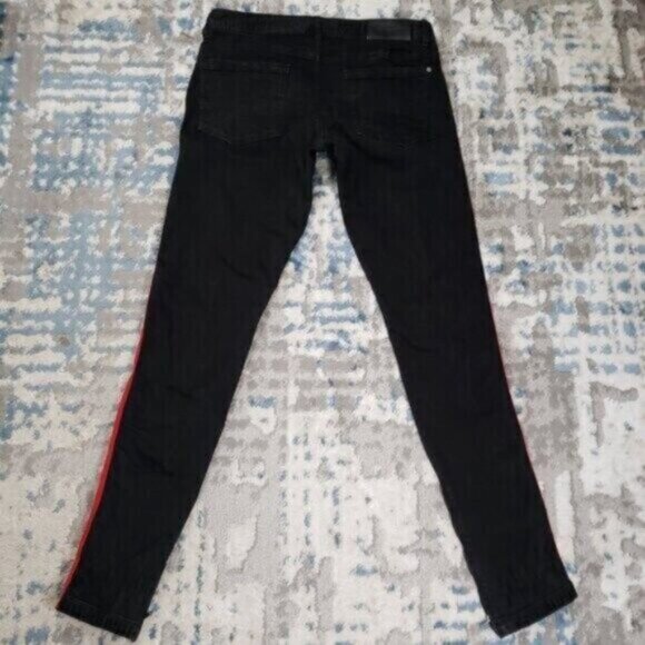 HYPER DENIM Men's Black/Red Denim Joggers Size 32 - Picture 8 of 8
